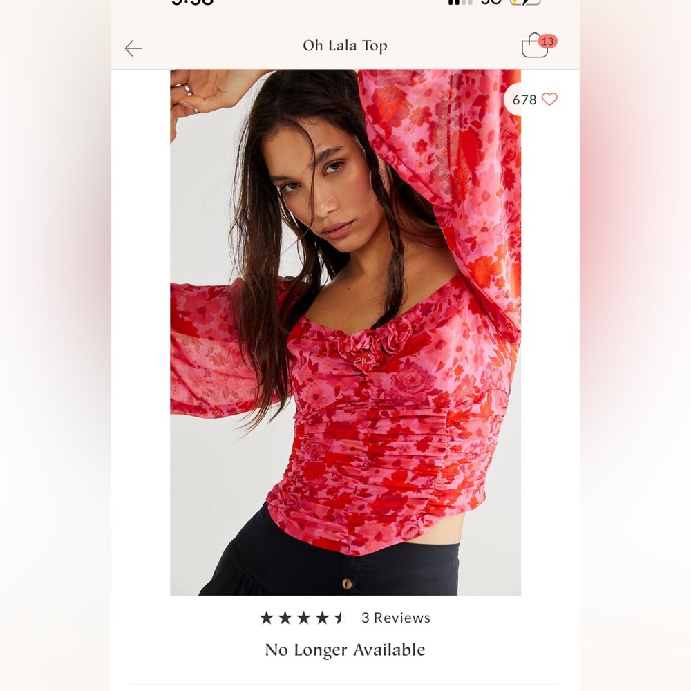 Free people Oh Lala top